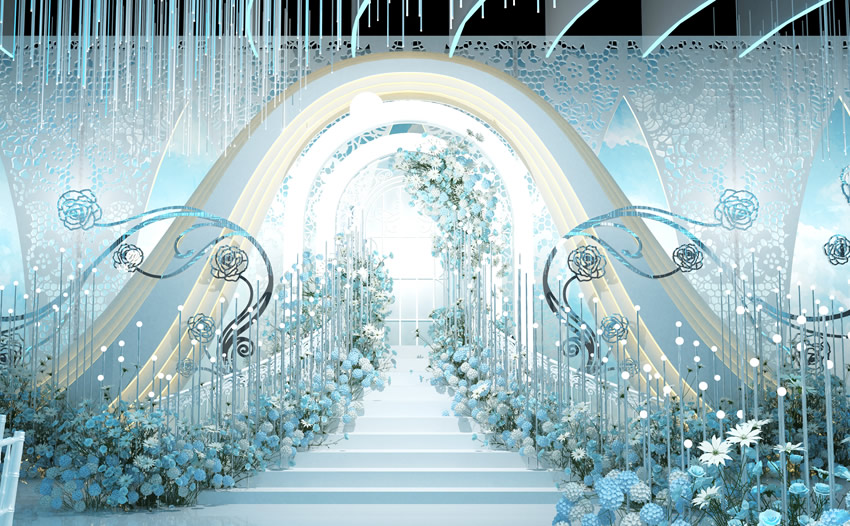 福海釡香烙馍村水晶厅效果展示