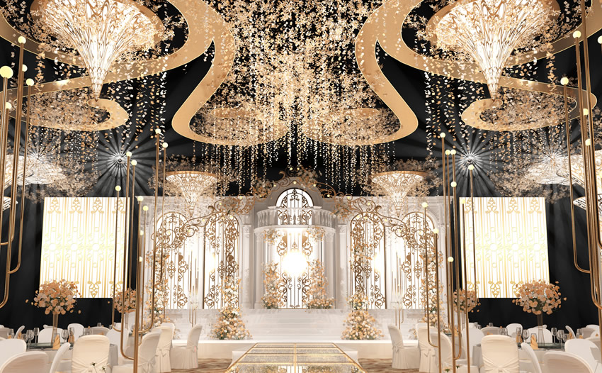 福海花木兰喜事汇金色大厅效果展示